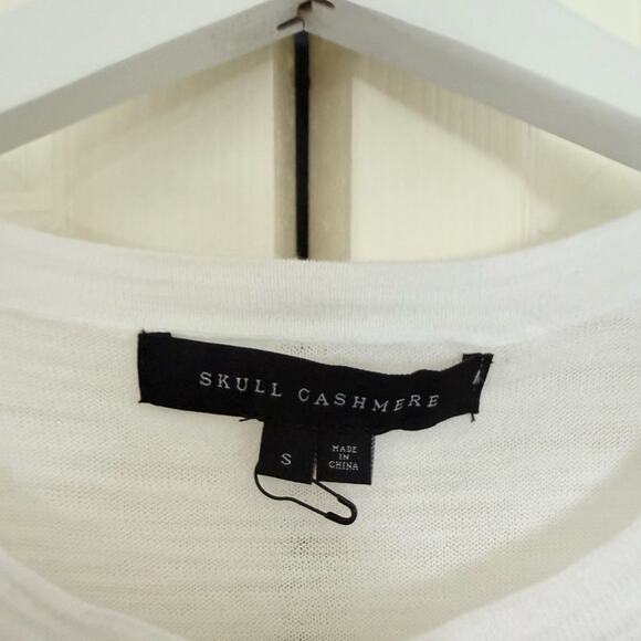 Skull Cashmere Cotton Graphic Print Top Bandana Print Tank Top Cotton Size Small - Picture 4 of 7